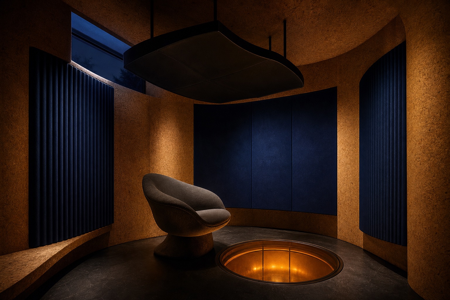 AI-generated Movelume studio study: Afterlight Listening Room