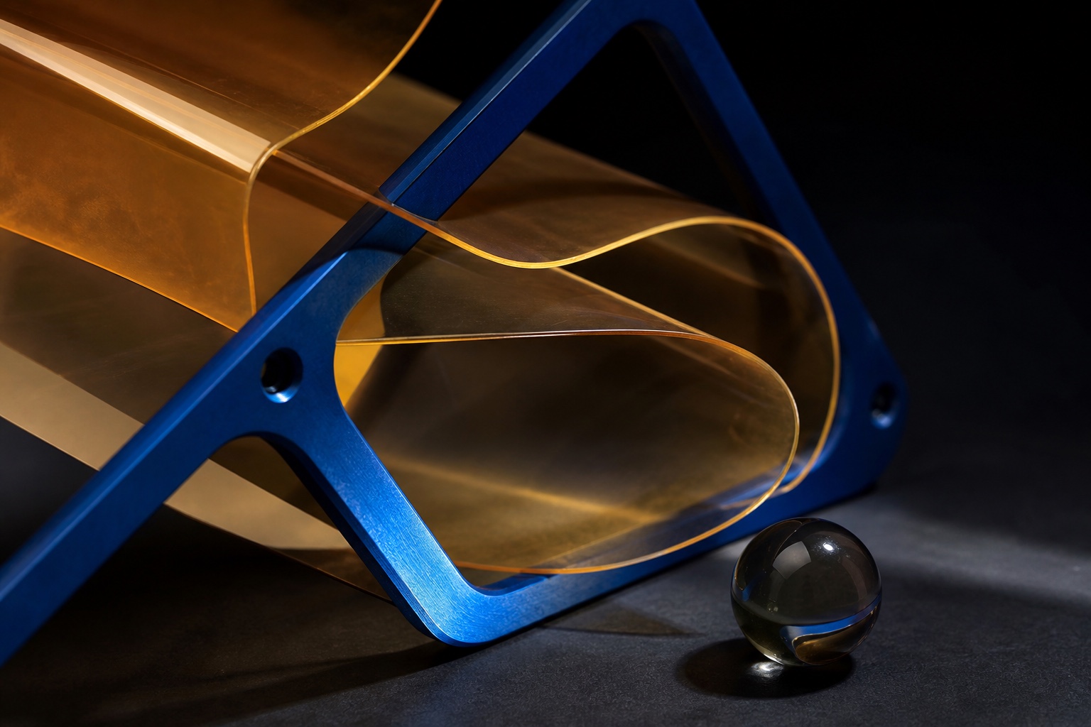 AI-generated Movelume studio study: Amber Cobalt Materials