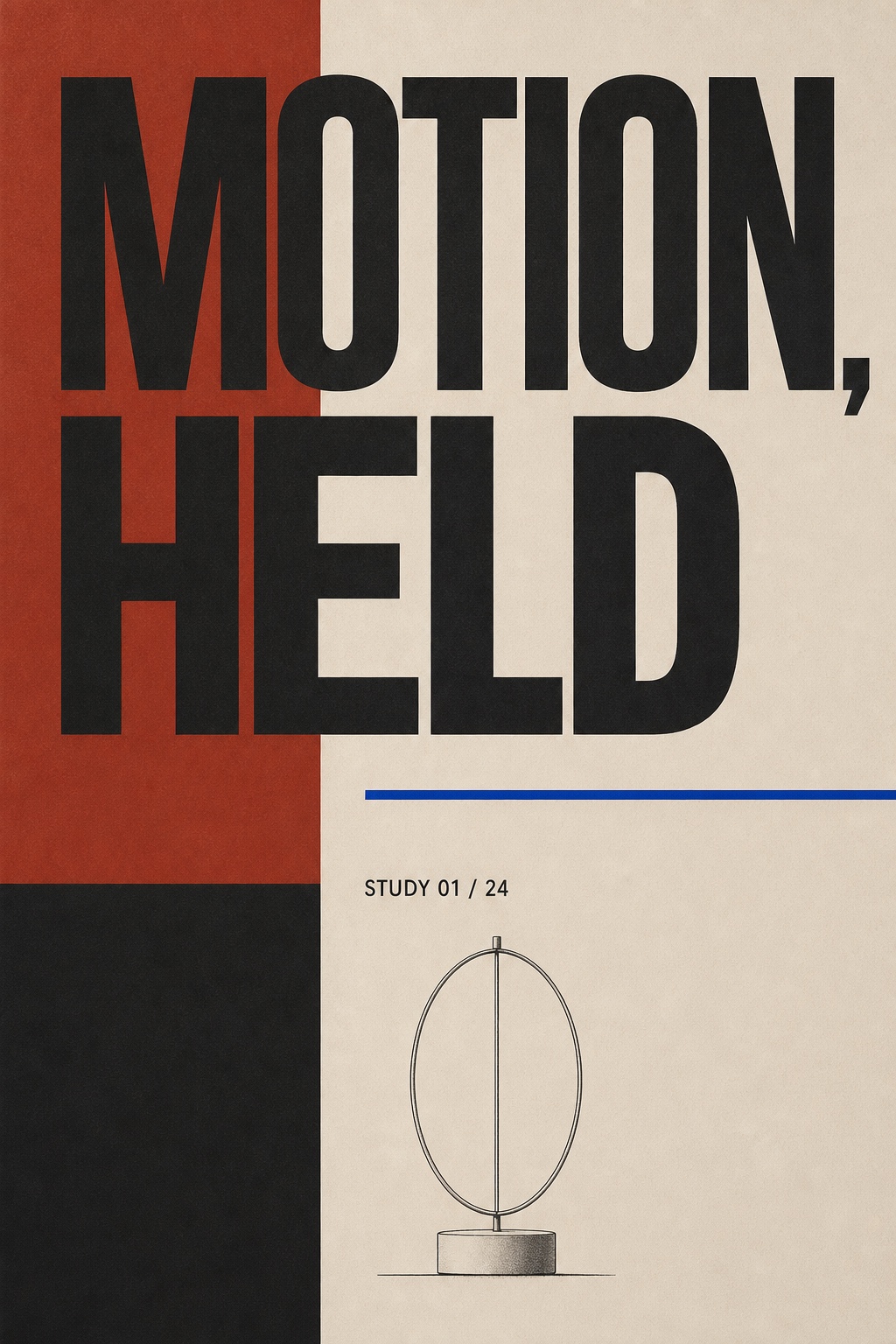 AI-generated Movelume studio study: Motion Held Poster